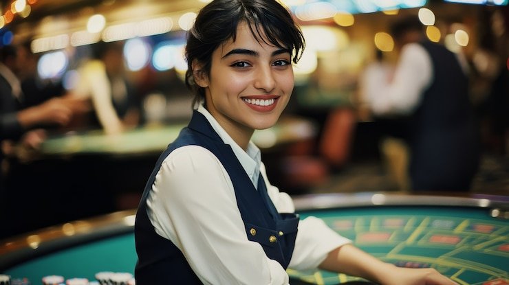 sbctoto 4d mobile app showing live blackjack dealer on Android device